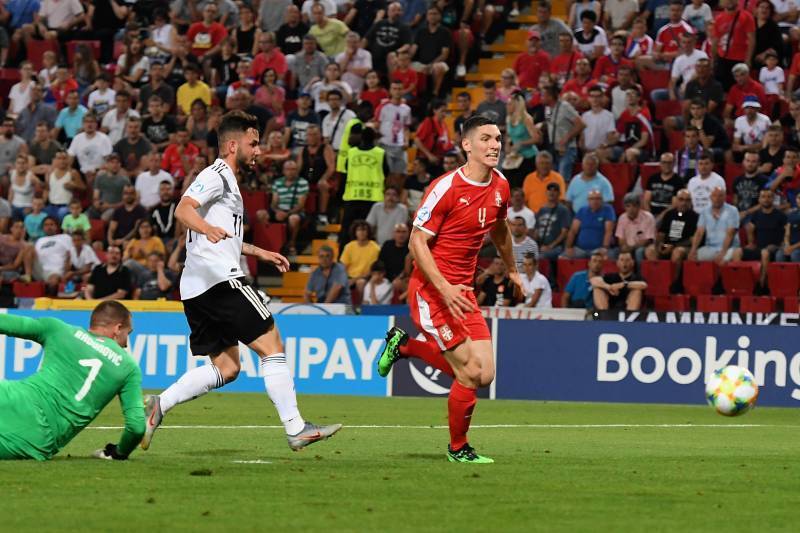 Фото с матча Германия 6:1 Сербия (сборные до 21-го года)